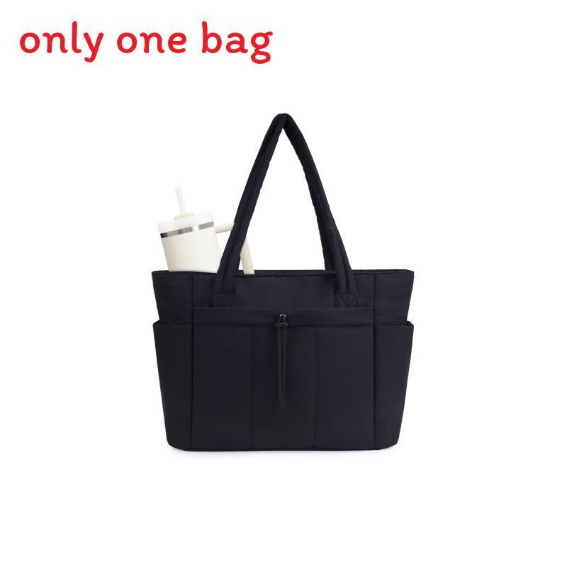Borsa Tote Casual da Donna in Nylon con Cerniera Custodia per Laptop per Viaggi e Uso Quotidiano