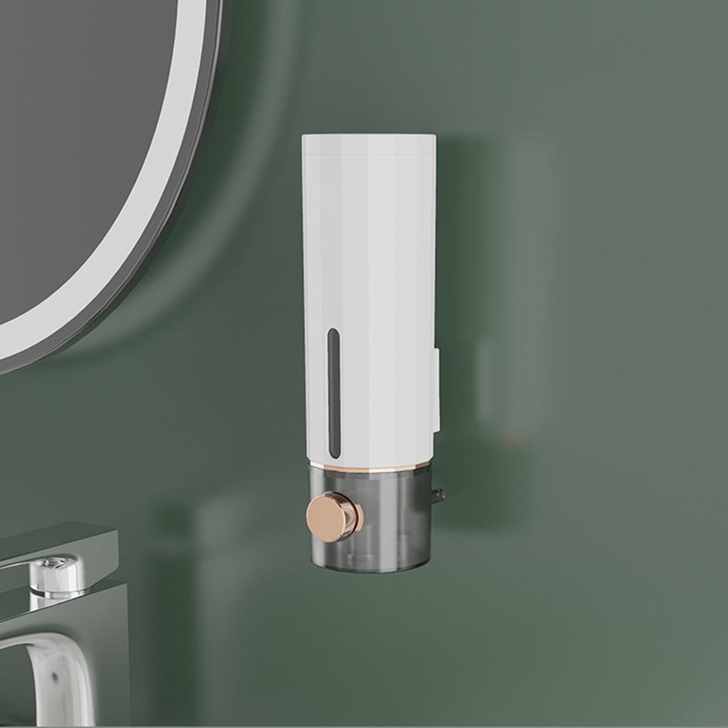450ml Manual Soap Dispenser Wall Mounted Shampoo Container Shower Dispenser Holds Shampoo Conditioners Shower Gel