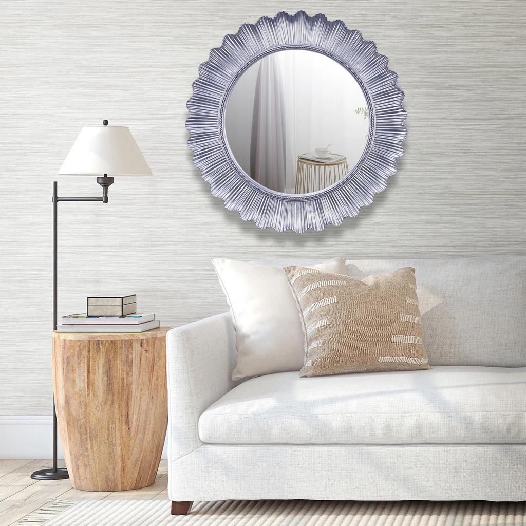 Flashy Wall Mirror In Silver Color