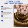 30ML Copper Peptide Hair Growth Serum Men Women Hydrating Smoothing Reduce Hair Loss Dry Damaged Split Hair Repair Essential Oil