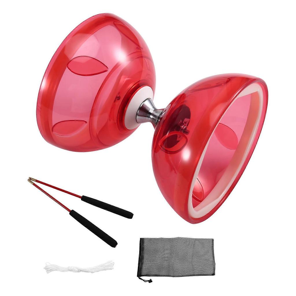 Three-Bearing Double-Head Diabolo Fitness Toy Outdoor Play Diabolo Yo-Yo Play for Diabolo Elderly Children'S Toys