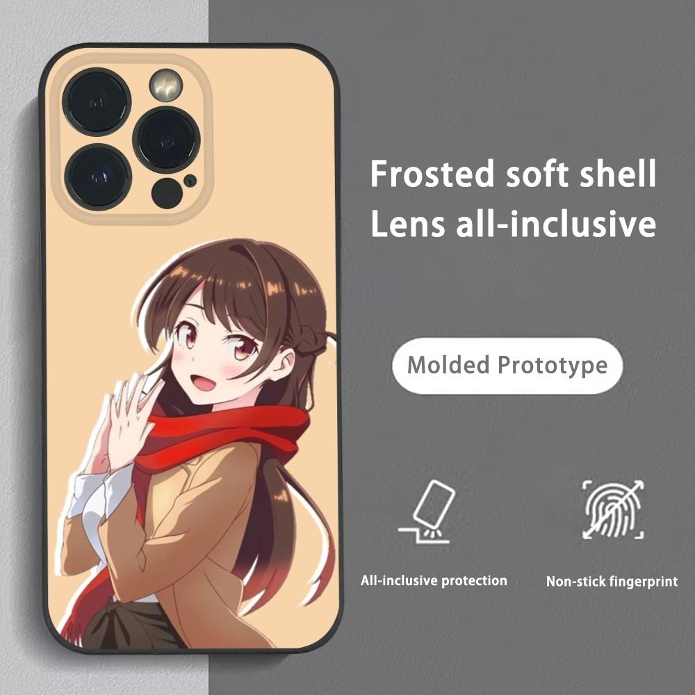 Anime Chizuru M-Mizuhara Phone Case For iPhone 16 15 14 13 Pro Max Plus Mini Frosted Soft Shell Funda Shockproof Cases