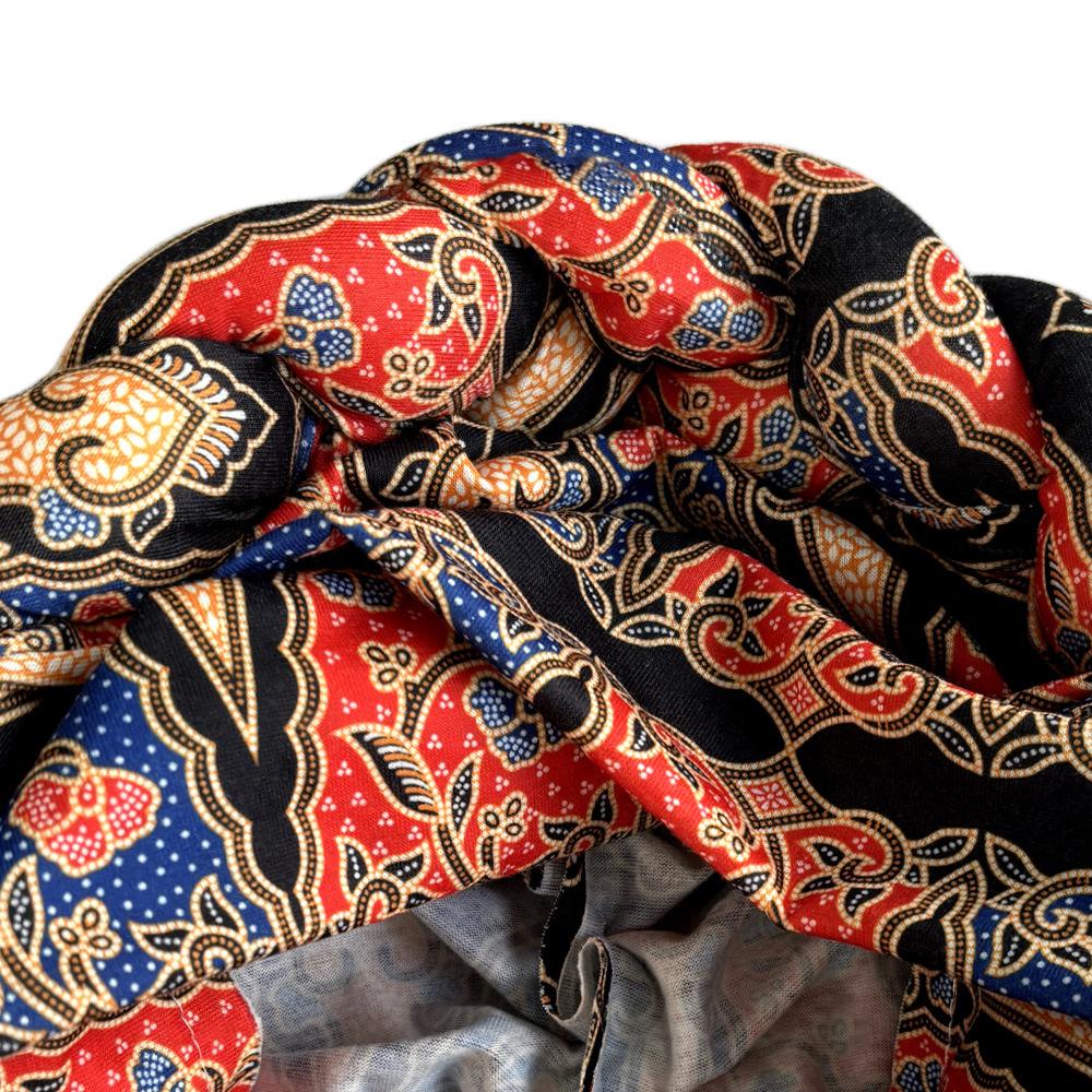 Ethnic Style Headscarf Hat with Big Braids – Popular European/American Head Wrap