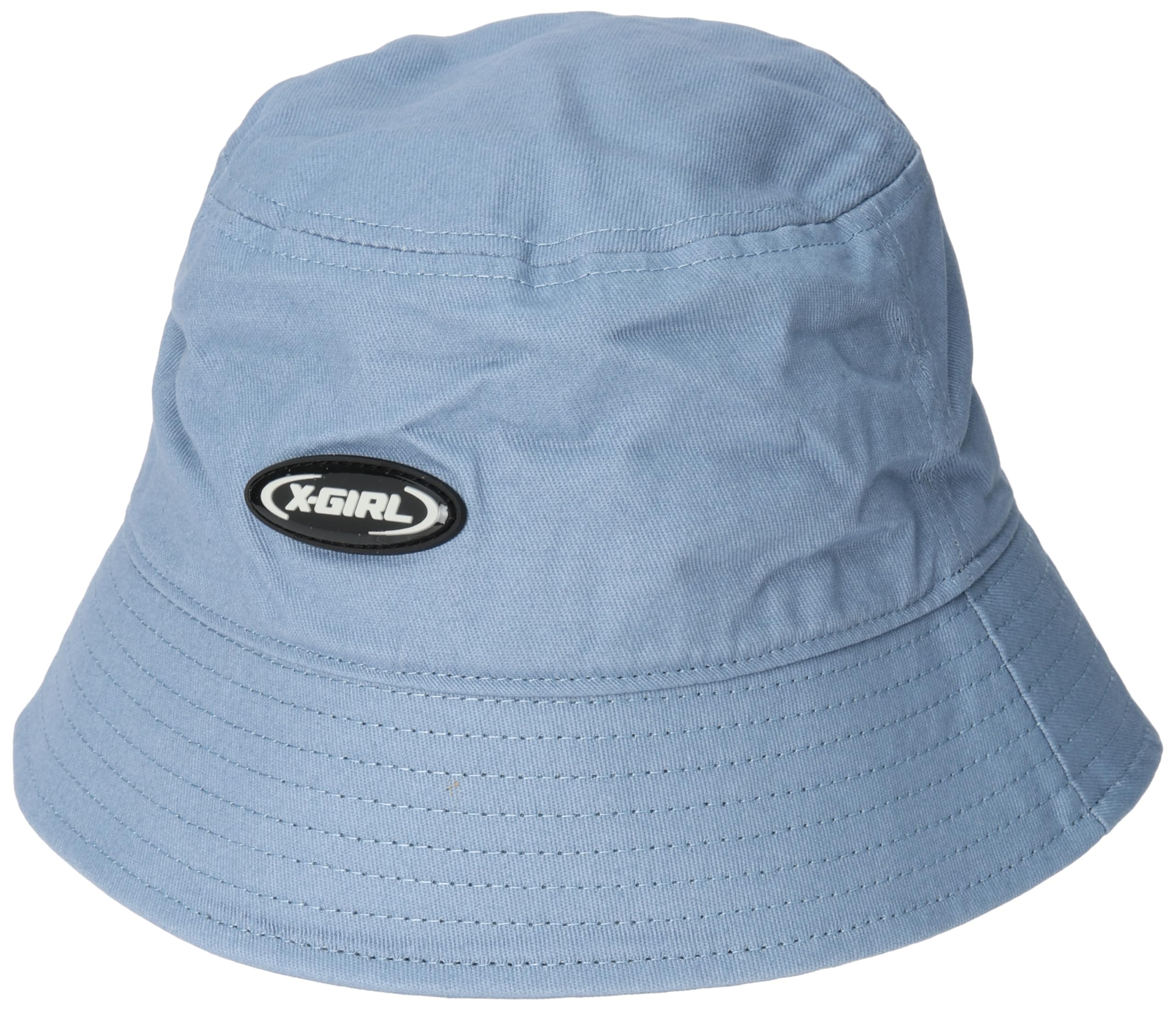 

Broken Oval Logo Bucket Hat in Light Blue X-girl Women s