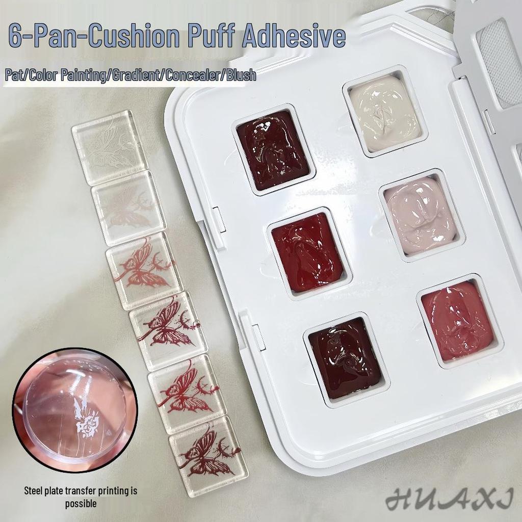 Nuovo Gel Pat Pat: Nove Griglie Nail Art Colore Solido Pittura Blush 2024 - Sfumato Saturo Gradiente, Non Richiede Lavaggio