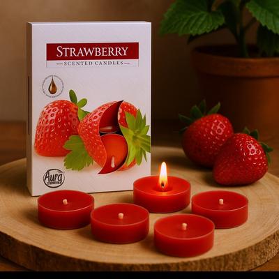 Tea Light Candles - Strawberry Scented