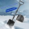 Stainless Steel Icing Shovel, Detachable Car Mounted Snow Cleaning Brush