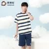 150g Pure Cotton English Bolun Youth Summer Short-Sleeved Set