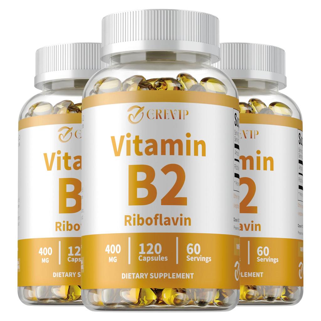 Grevip - 400 mg Vitamin B2 (Riboflavin) Capsules