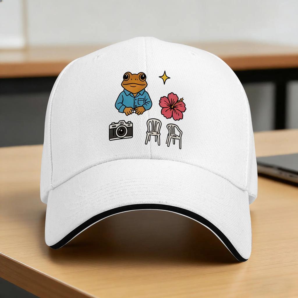 Summer Rapper BBad BBunny DTMF World Tour Baseball Cap Outdoor Gym Yk Cute Print Sun Breathable Snapback Cap