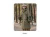 Unisex Mid-Length White Duck Down Winter Jacket: Windproof Hooded & Warm.