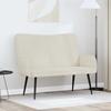 2 Seater Sofa Cream 115 x 61 x 87 cm Velvet (V)
