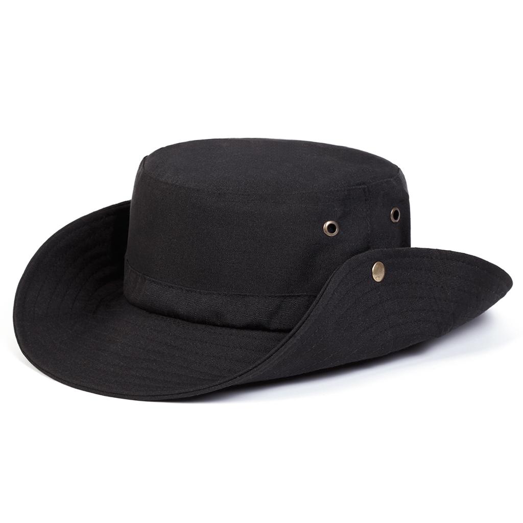 Unisex Big Brimmed Fisherman's Hat Sunscreen Beach Hats Outdoor Leisure Bucket Cap Foldable Caps