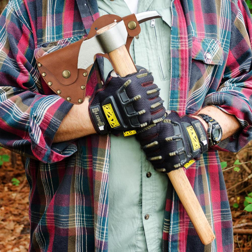 Tomahawk Sheath Axe Blade Protection Cover Faux Leather Axe Holster Outdoor Camping Tomahawk Head Protector Case