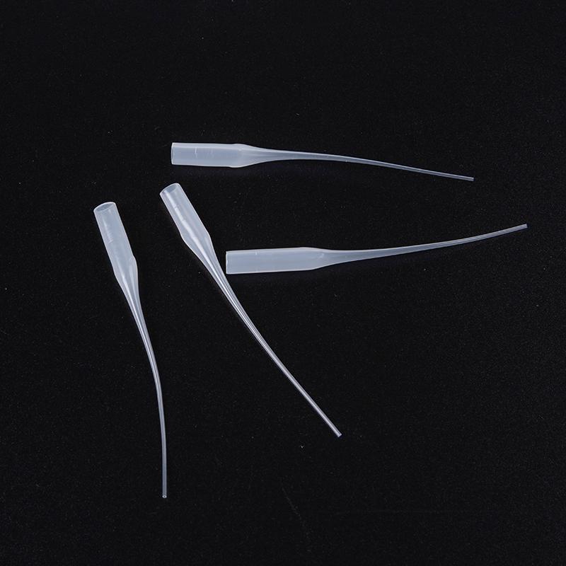 100Pcs/pack 7cm White Glue Tips Plastic Glue Micro-Tips Glue Extender Precision CA Glue Applicator Dispensing Dropper
