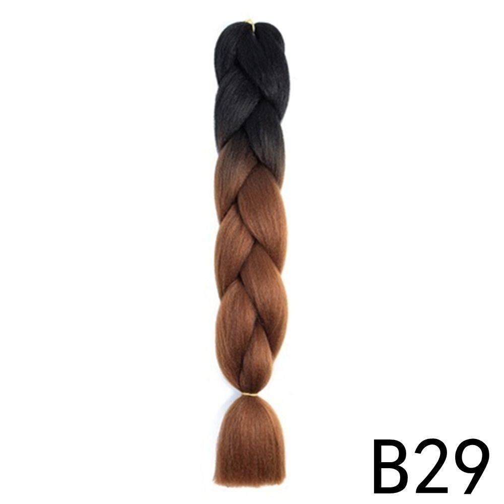 Ombre Jumbo Zopf 24 Zoll Damen DIY Haarzöpfe Neue Flecht Haarverlängerung Damen