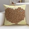 Calm CCapybaraS Cushion Cover Breathable and Skinfriendly Linen Pillowcase Square Removable and Washable Cushion