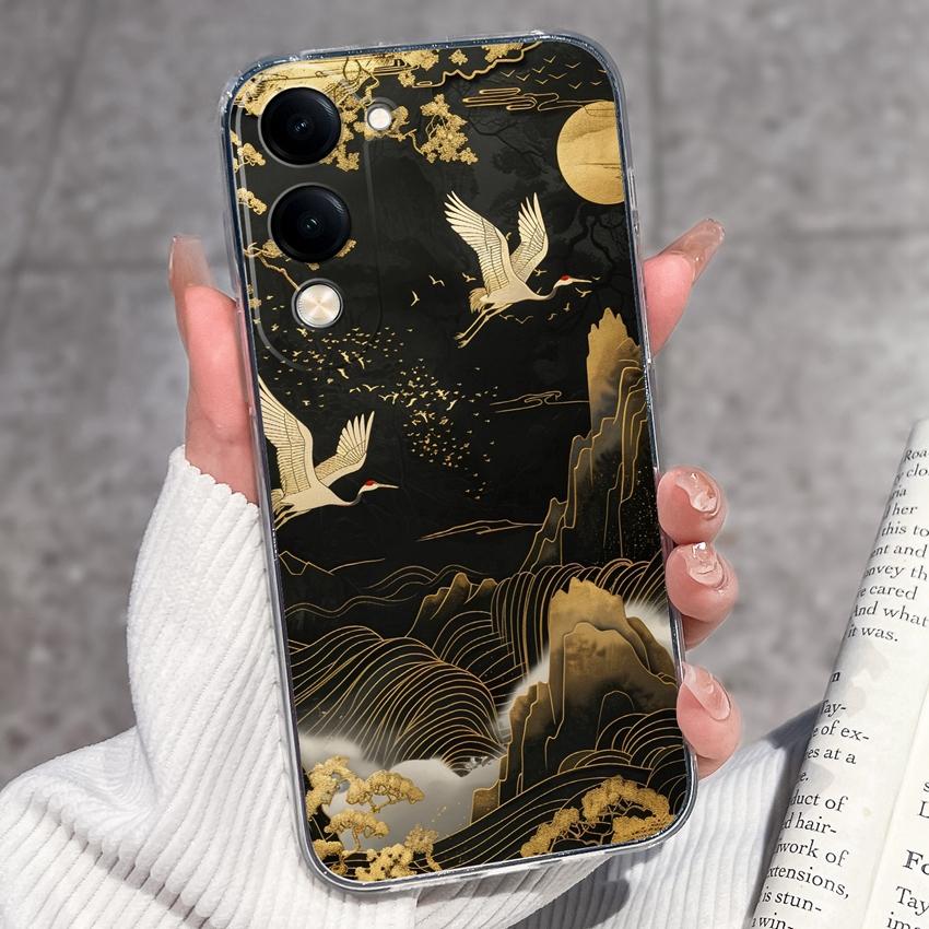 Fashion Casing For Vivo Y04 Y02 Y02a Y02s Y400 Pro X200 Ultra X200s Phone Case Lovely Cat Panda Shell Transparent TPU Soft Silicone Shockproof Housing