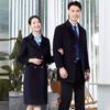 Men's Business Professional Wool Blend Mid-length Overcoat