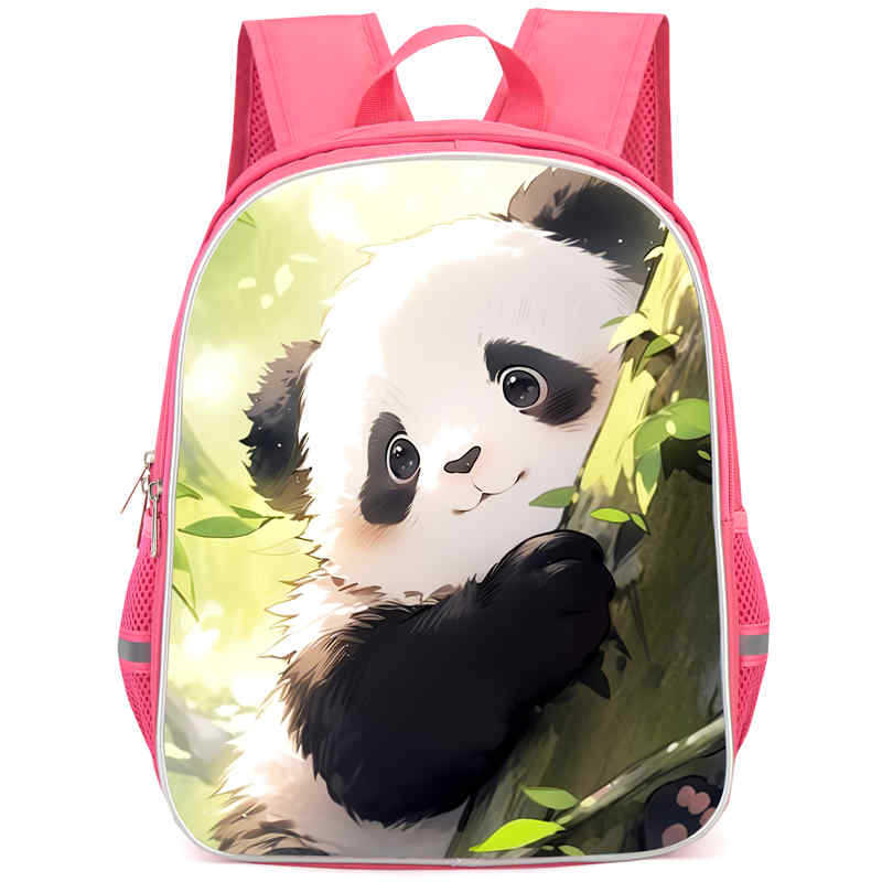Panda Niedliche Schultasche Verschleißfest Großes Fassungsvermögen Wirbelsäulenschutz Und Anti-Buckel Schüler Party Must-Have Leichter Rucksack