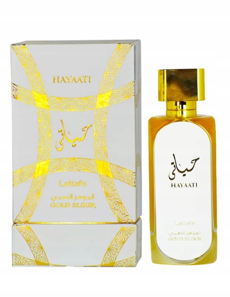 Lattafa Hayaati Gold Elixir 100ml Spray Edp Agua de Perfume Femenina