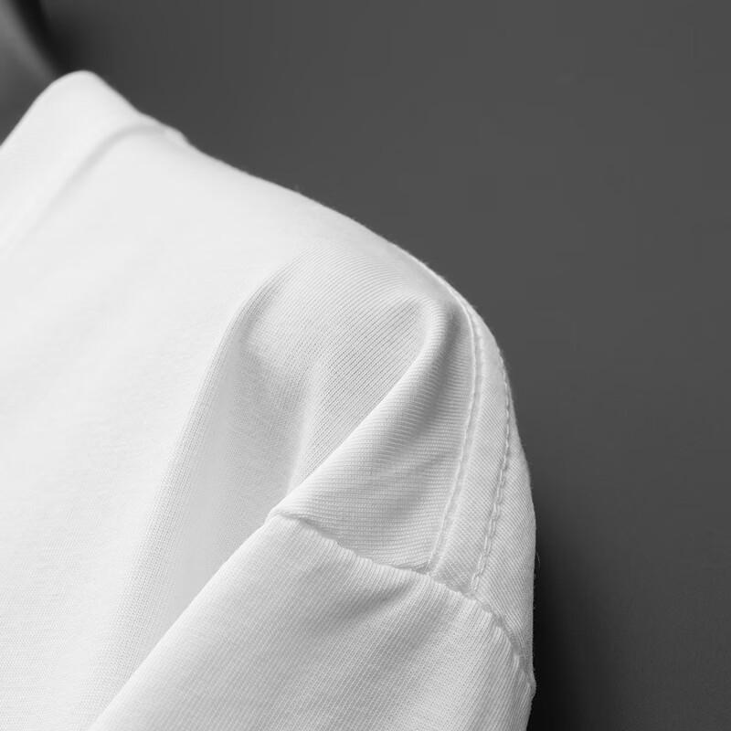 Dibenze Herren Übergröße Locker sitzendes Kurzarm-T-Shirt