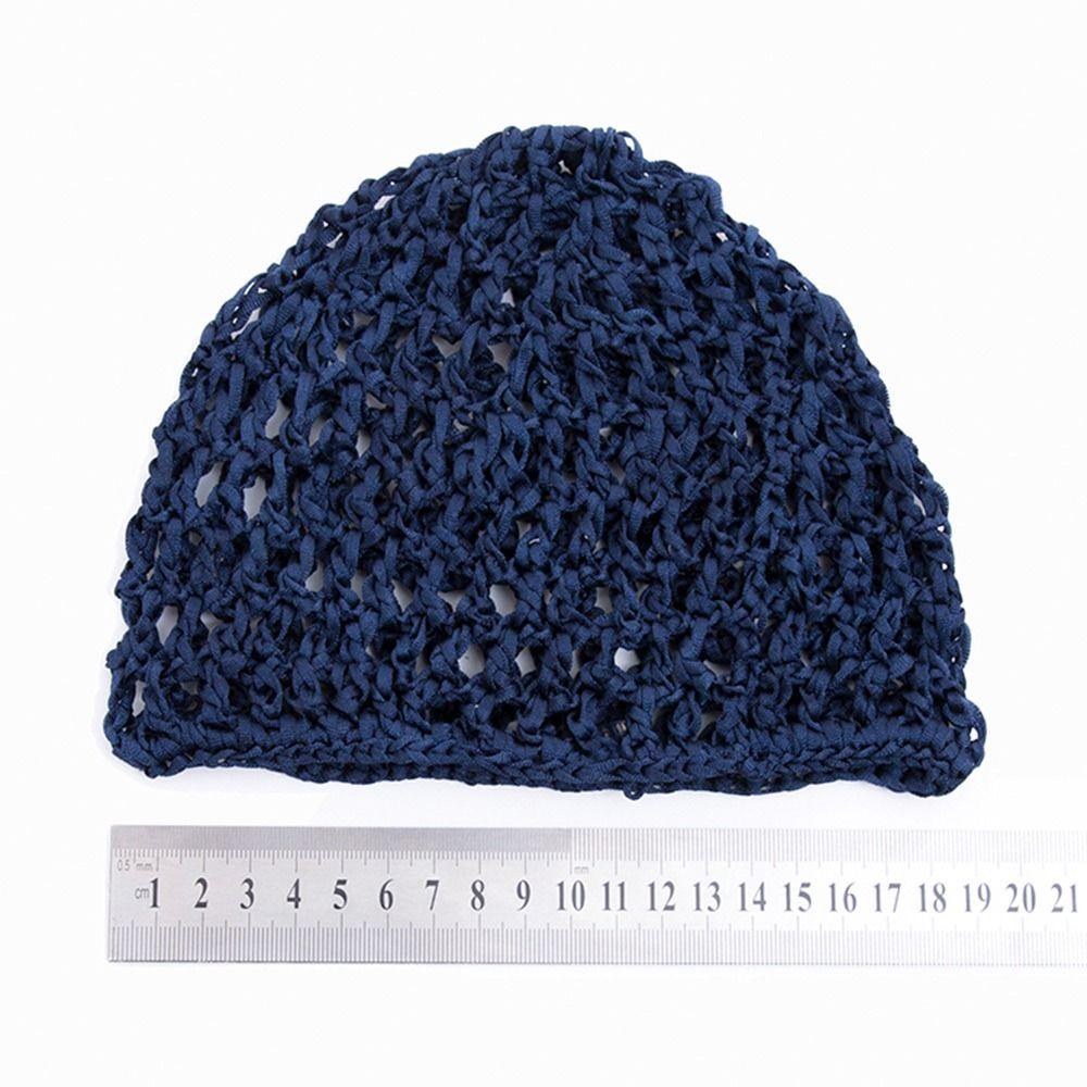 Soft Rayon Knit Mesh Crochet Hair Net Fine/Loose Mesh Work Bun Snood for Light Attendant Nurses