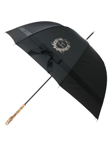 

de Satin Big Ribbon Long Umbrella for Women 8A32FMJ0300 Black [Maison Fleur] чёрный