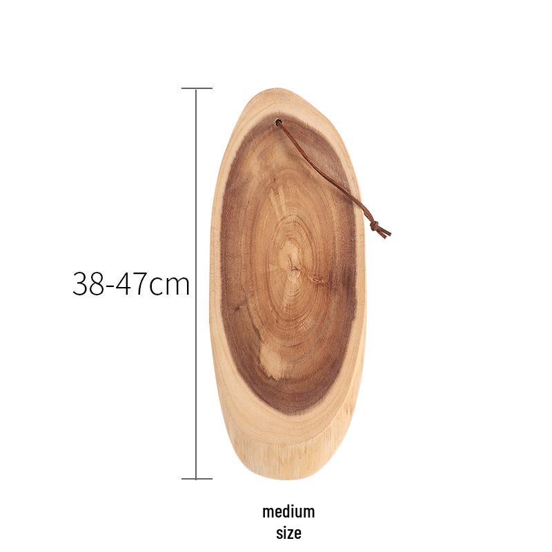 High-End Irregular Acacia Wood Cutting Board & Platter for Camping and Picnics