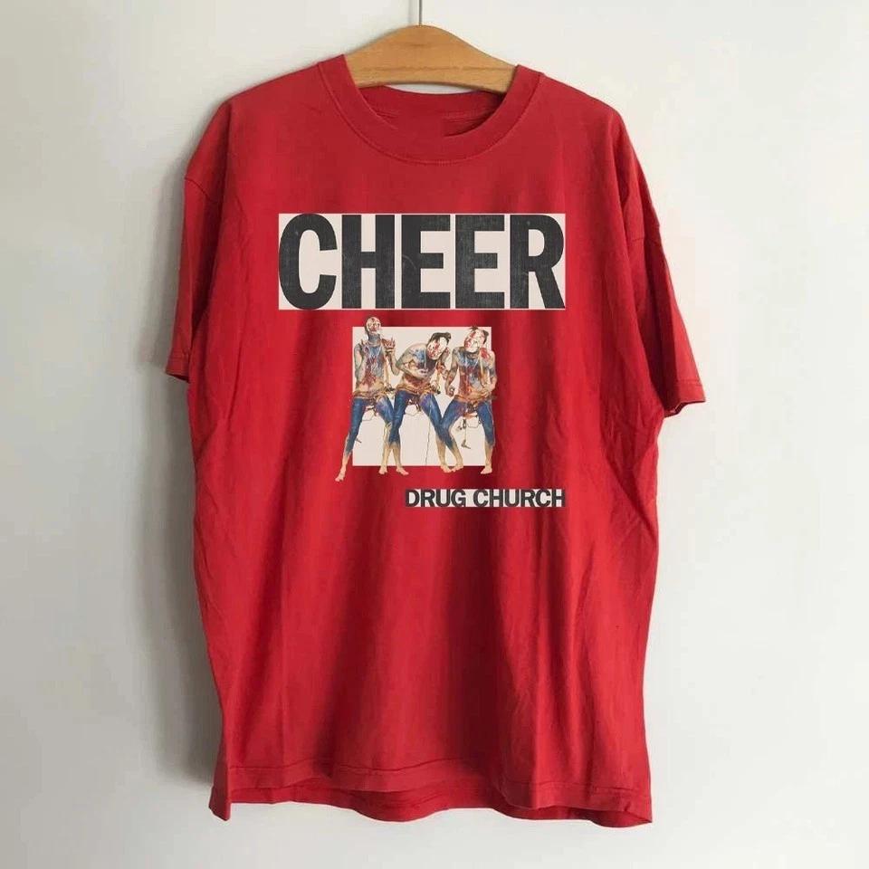

Drug Church Band Cheeer Red T-shirt Adult Cotton S-5XL MC1243 S