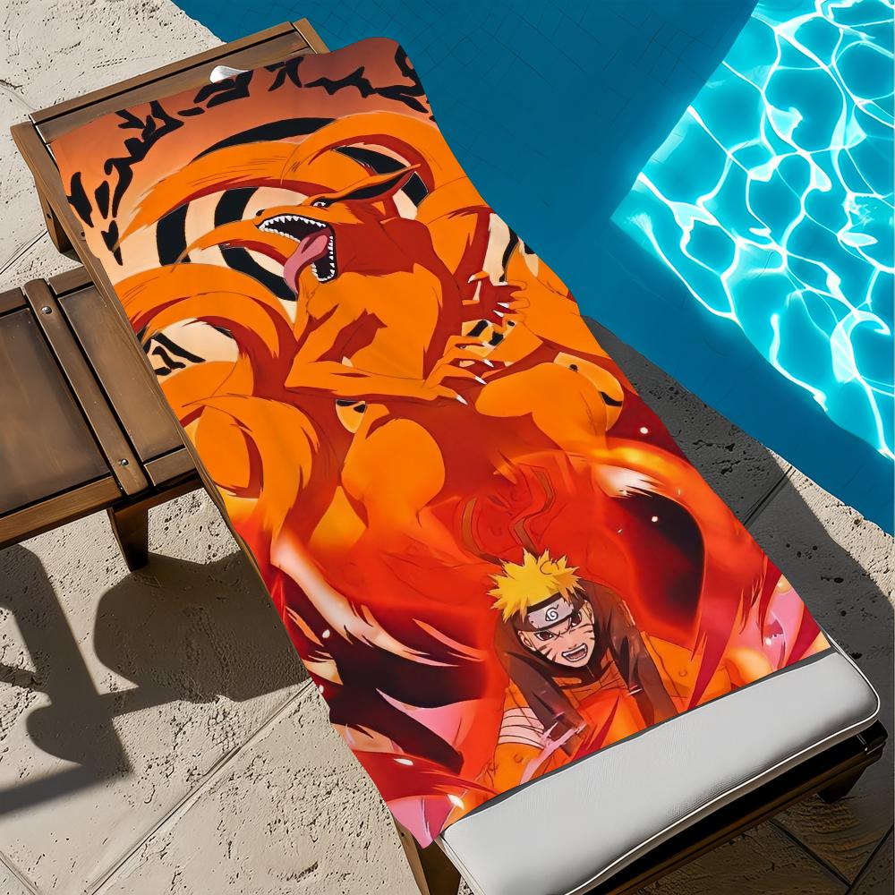 N-nARUT-oO Annime I-ltachi U-uchiha Towel Large Quick-Drying Microfiber Soft Beach Towel for Travel Fitness Sauna Bathing Campin