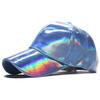 Trendy European & American PU Leather Baseball Cap with Colorful Duckbill Design - Large Brim for Warm Sunshade & Slimming Effect