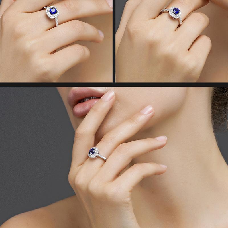 Sace Gems Classic Copper Alloy Zircon Ring Ladies Jewelry Wedding Promise Party Gift Open