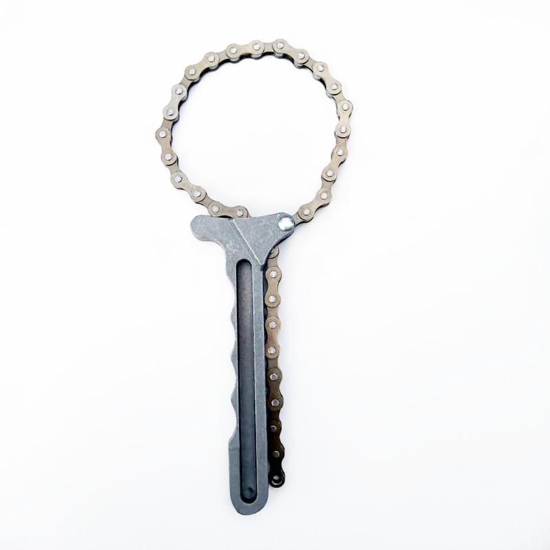 NEW Adjustable Car Engine Oil Filter Chain Grip Key Wrench Remover Tools Car Repair