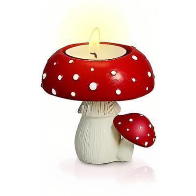 Kerzenständer Kleiner Pilz Kerzenhalter Heimdekoration Kunstharzhandwerk Dekoration Kreative Tisch Schlafzimmer Wohnzimmer Ornamente