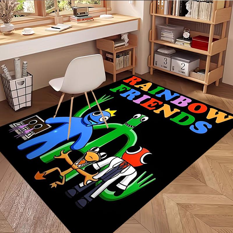 Spiel Rainbow Friends Druckteppich, Waschbarer Bodenteppich, Für Eingangsbereich Wohnheim Waschküche Büro Arbeitszimmer, Heimdekoration Geburtstag Weihnachtsgeschenk