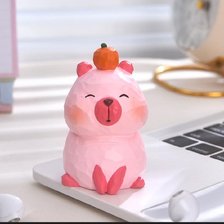 Colorful Capybaras Collectible Figurine Fun and Cute Decoration for Home or Workspaces