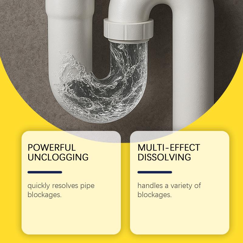 Sewer Unblocking Powder, Pipe Cleaning Powder, Unblocking Agent, Bubble Powder, Floor Drain Clogging Dissolution, Odor Removal