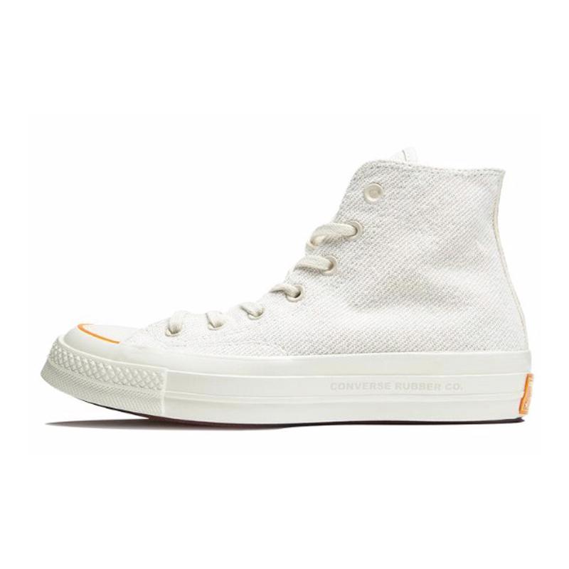 Footpatrol x Converse 1970s Comfortable and Minimalist High Top Espadrilles Unisex White and Blue