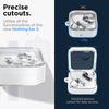 Spigen Nothing Ear (2) Clear Case with Carabiner, Anti-Loss, Scratch-Resistant Earphone Case, ACS06434 (Jet White)