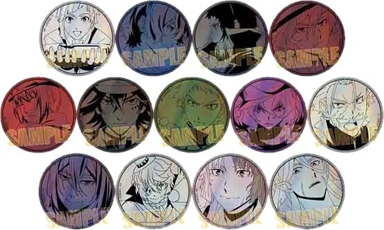 Bungo Stray Dogs Trading Holographic Badges [All Types In 1 Box]