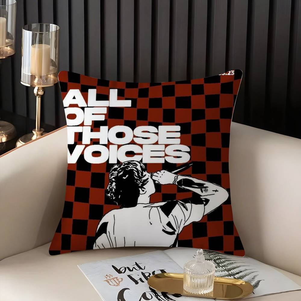 Louis Singer Tomlinsons Pillow Case Home Dorm Chair Back Short Plush Double-sided Printing Office Nap Time Cushion Cover