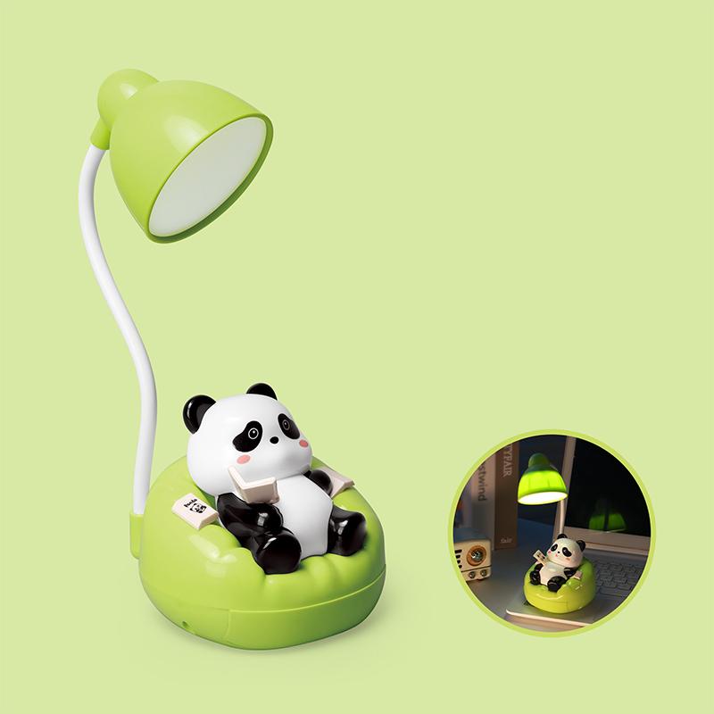 Cartoon Rechargeable Desk Lamp, Study Led Panda Desk Lamp, Creative Dormitory Student Desk Lamp, Night Light
