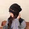 Retro Five Pointed Star Tassel Baotou Hat for Women In Autumn Thin  Breathable  Niche  Versatile  Loose  Face Showing Small Pile Hat