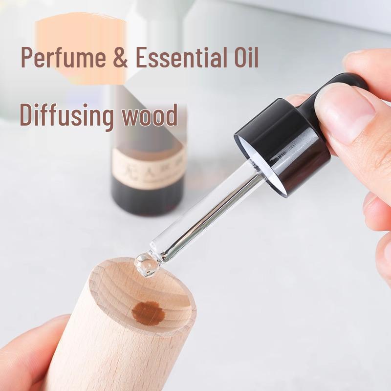 Blütenwasser ätherisches Öl Diffusor: Langanhaltende holzbasierte Aromatherapie für Zuhause, Auto und Büro mit Mückenschutz