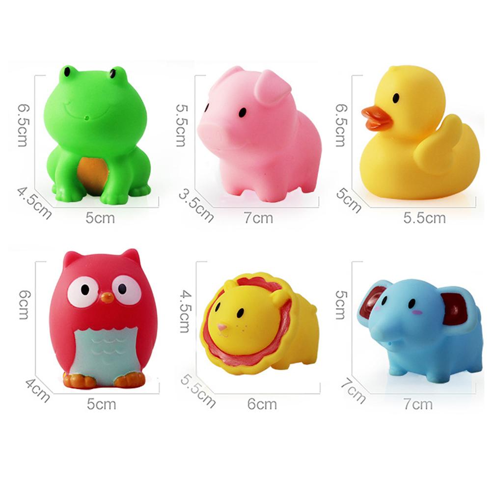 7 Pcs/Set Cute Animals Kids Fishing Net Bath Toys Baby Bath Toys Children Bathtime Fishing Water Play Toys