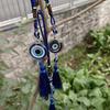 Kristāla pušķi Blue Eyes Auto aksesuāri Demon-Eye Auto Atpakaļskats Spogulis Kulons Auto Mājas Apdare Helovīna Dāvanas Talismans