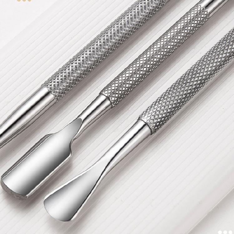 Double Ended Cuticle Pusher Cuticle Trimmer with Fork Nails Polish Remover Cuticle Remover Tool