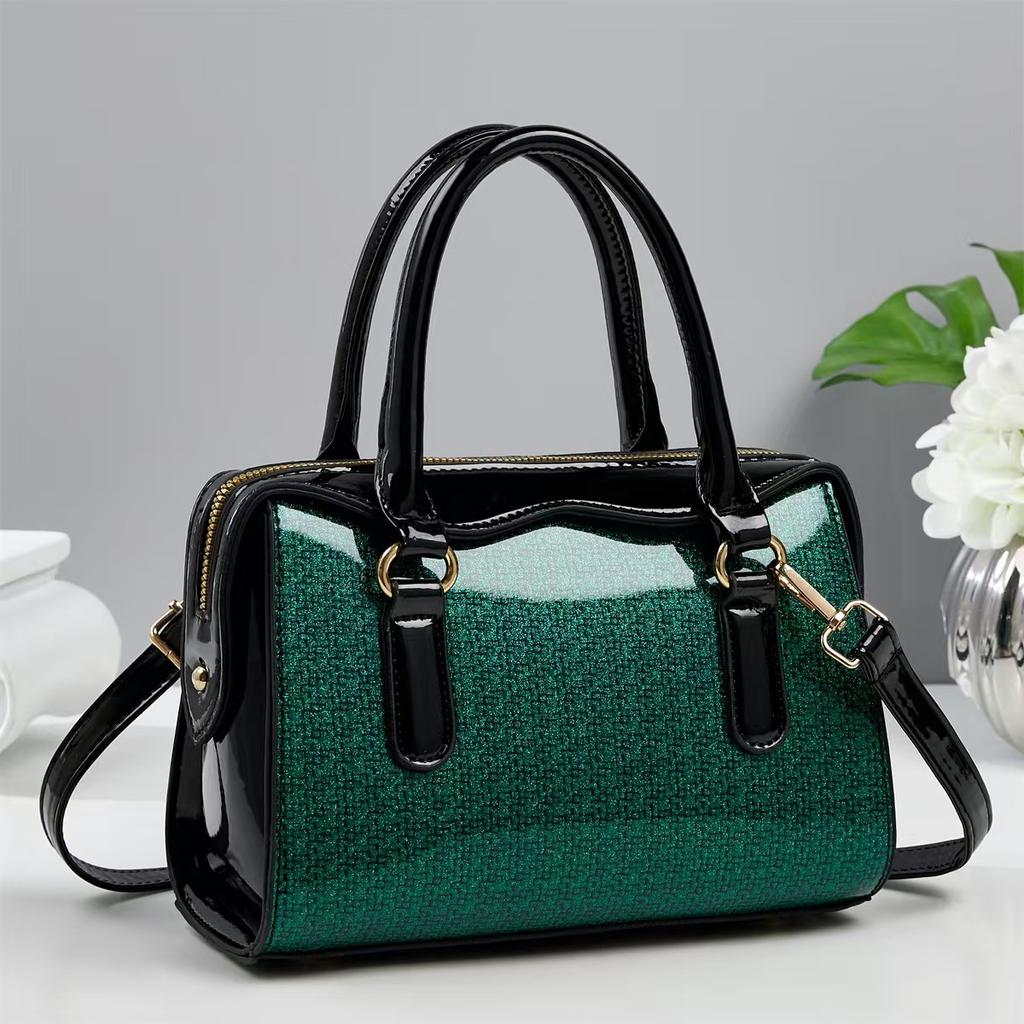 Women‘s Lightweight Tote Bags with Top Handle Crossbody Purses Handbag and Purse Faux Patent Leather Top-handle Work Shoulder Satchel  for Women