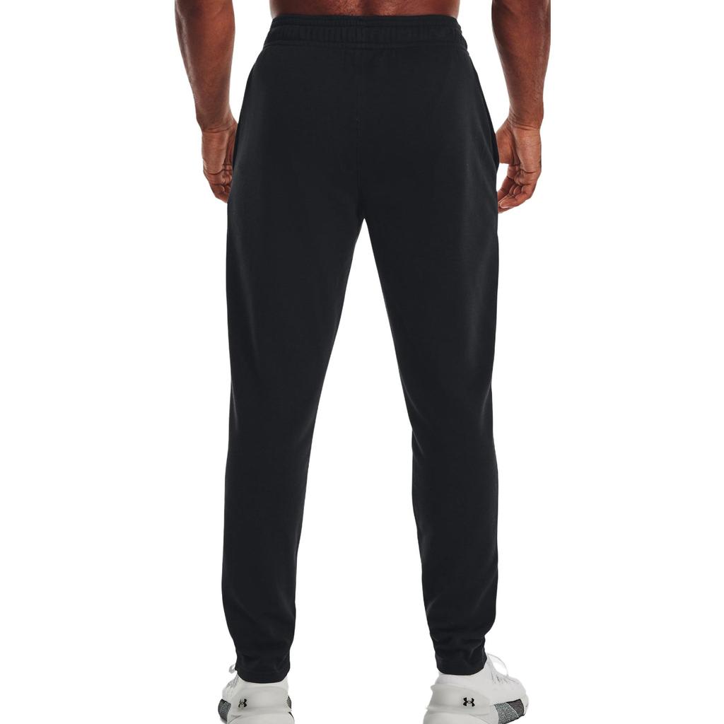 Under Armour Spodnie dresowe Rival z ściągaczem i elastycznymi mankietami Męskie Spodnie Czarne 1376772-001